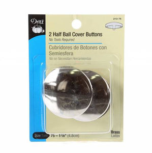 2 Half Ball Cover Buttons