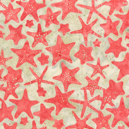 Batik Starfish - Coral