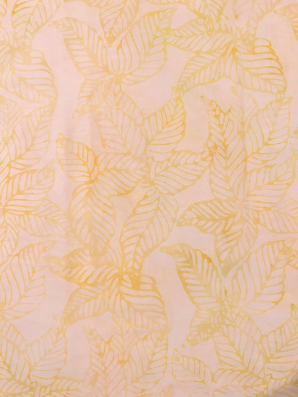 Batik Color Stories Yellow Leaves 2 1/2 Yards